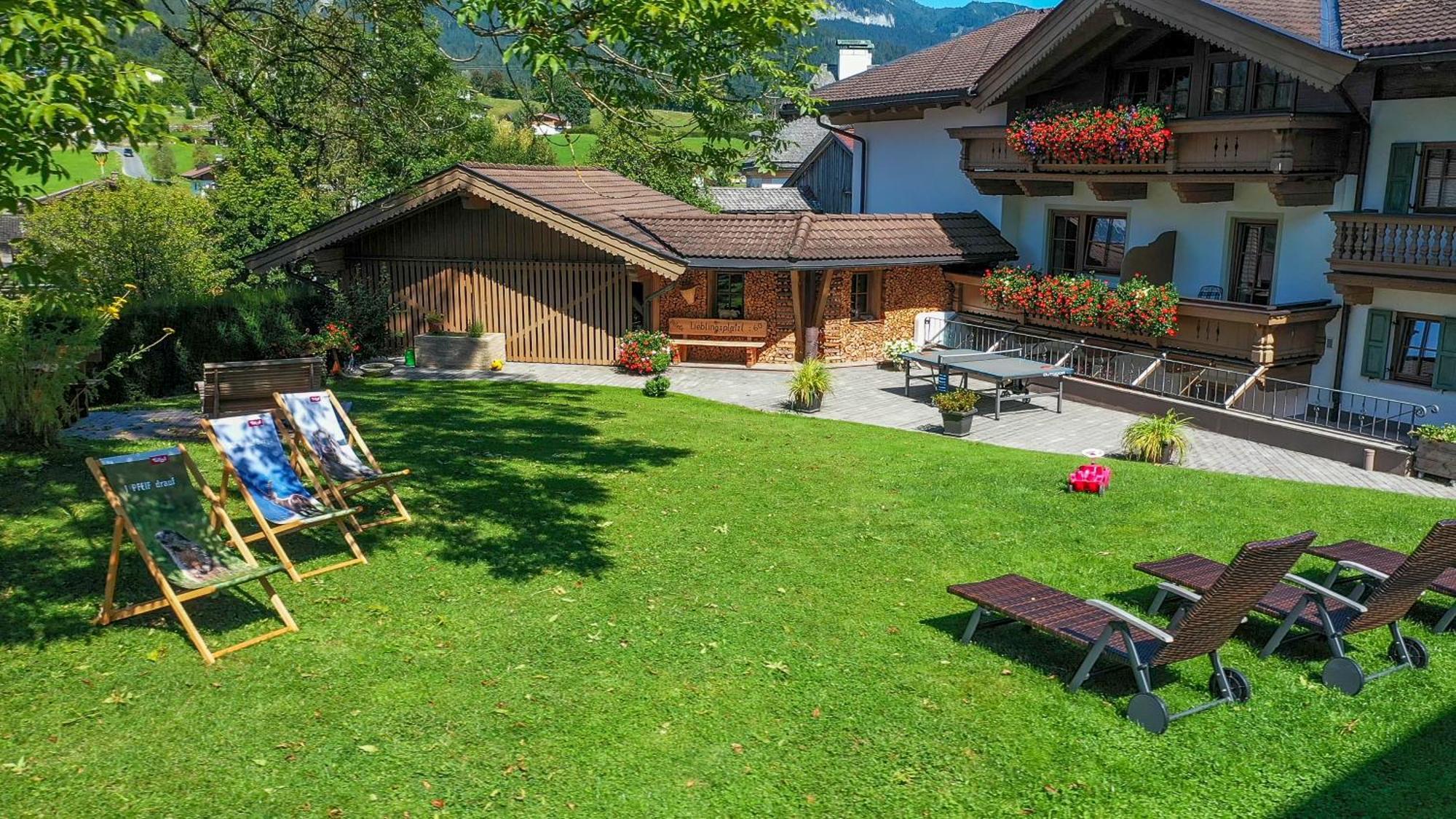 Gaestehaus Brantlhof Zimmer Und Ferienwohnungen In Going Am Wilden Kaiser Eksteriør billede